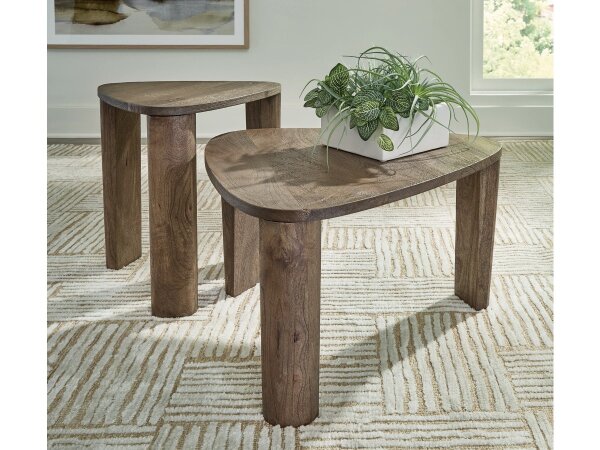 Modern 2-Piece Occasional Nesting Table Set - Image 6