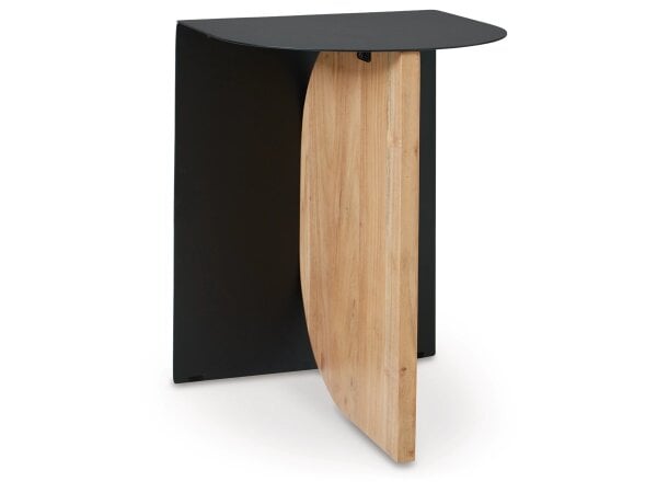 Contemporary Mixed-Material Accent Table