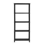 Meridian Transitional 4-Shelf Black Etagere - Image 3