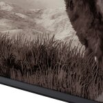 Bison Tempered Glass Landscape Print - Image 2