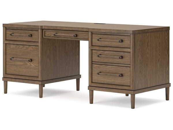 Roan Transitional 68" 6-Drawer Home Office Desk - Image 3