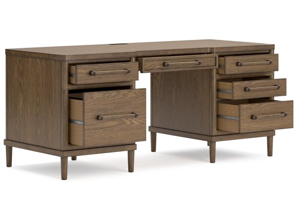 Roan Transitional 68" 6-Drawer Home Office Desk - Image 4