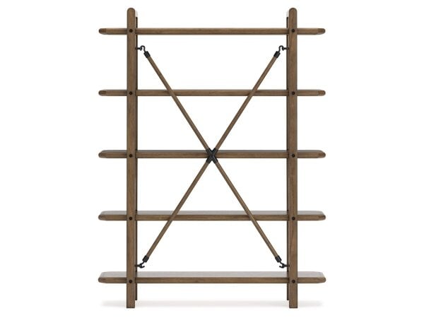 Roan Modern 5-Shelf Open Bookcase - Image 5