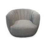 Jules Modern Barrel Chair | Peppercorn - Image 2