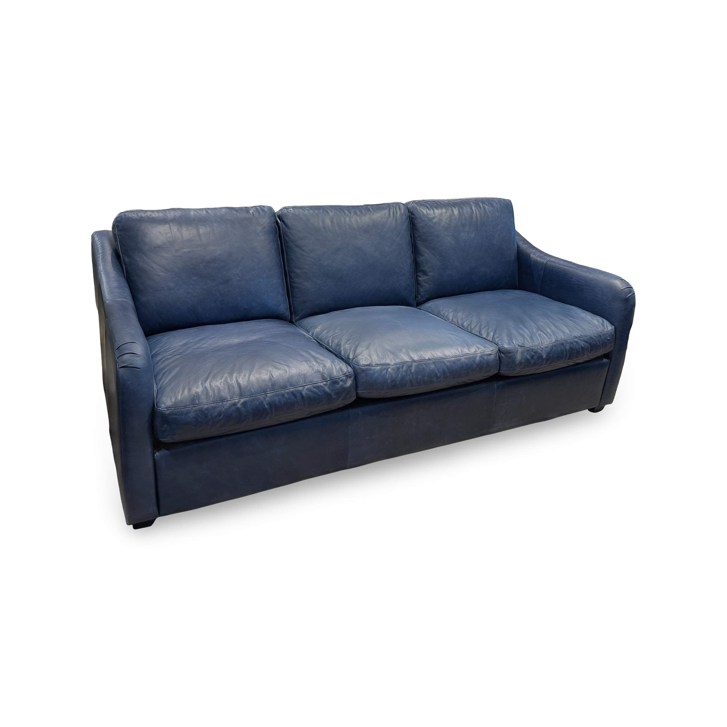 Madison English Arm Sofa-LEASOFMF0003 -LEASOFMF0003 - Angle Madison Leather Sofa - Image 1