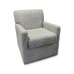 Pia Contemporary Swivel Accent Chair - Light Gray