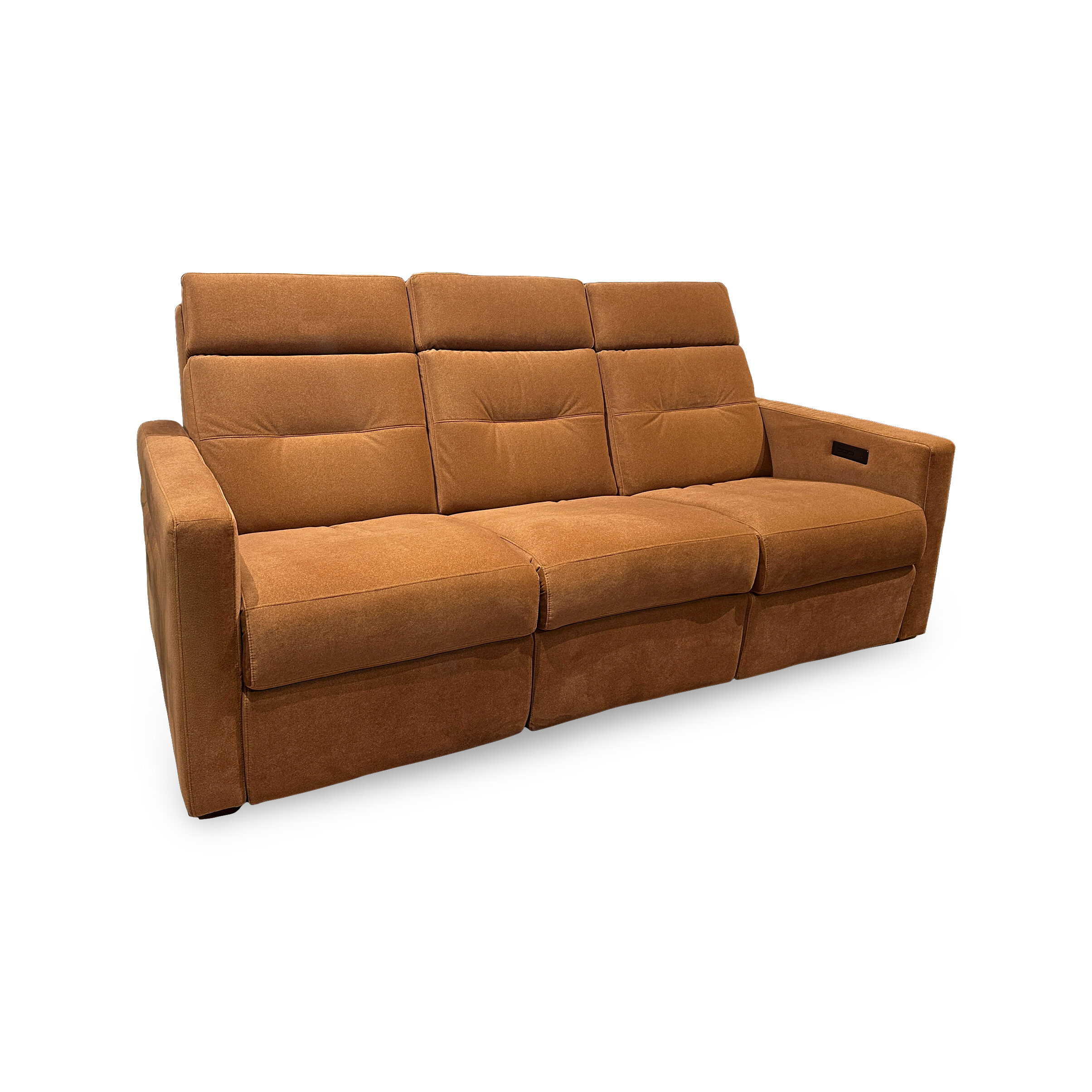 Reece Power Sofa-MOTSOFMF4830 -MOTSOFMF4830 - Angle Reece Contemporary Power Reclining Sofa - Image 1