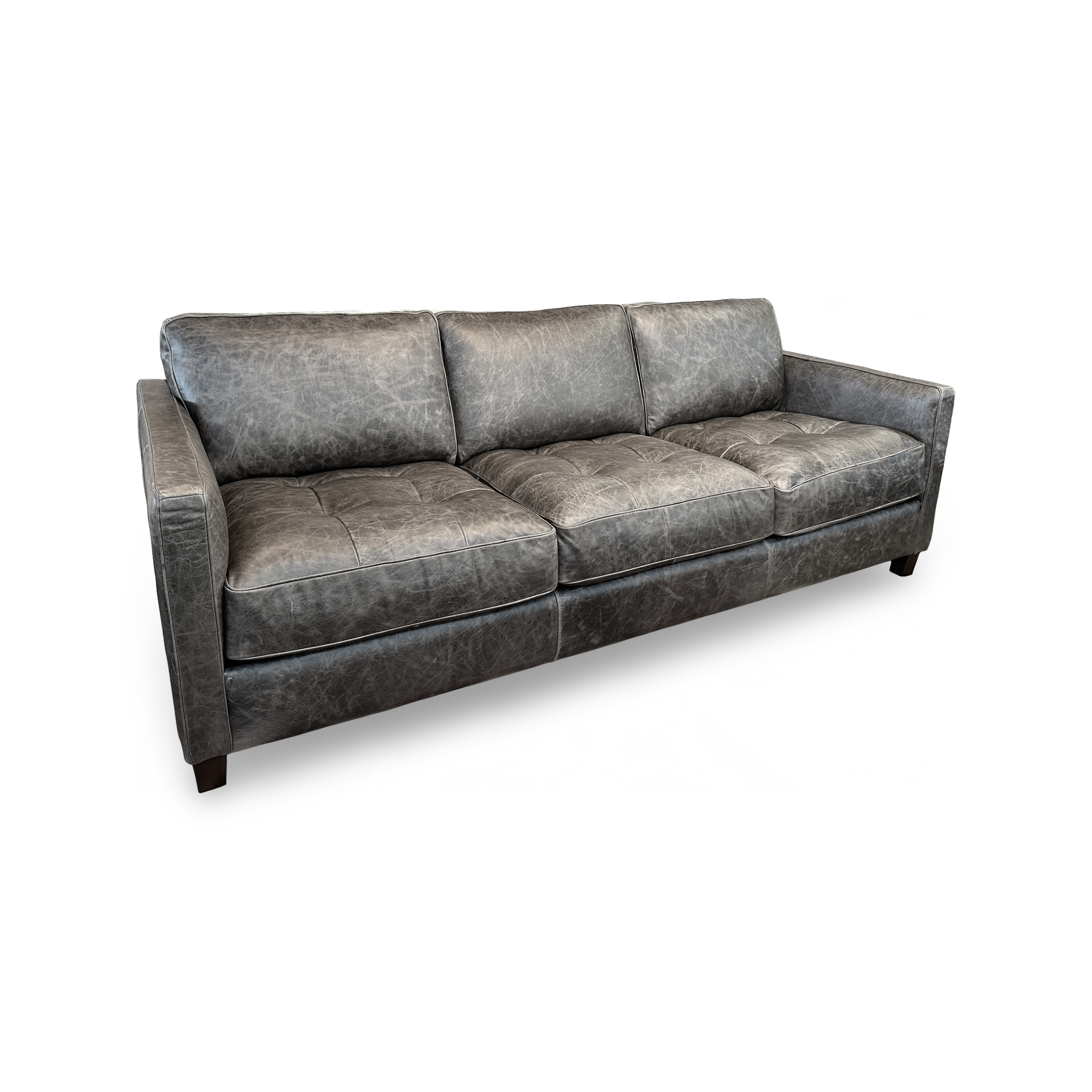 Rossi Leather Sofa-LEASOFMC6910-LEASOFMC6910 - Angle Rossi Leather Sofa - Image 1