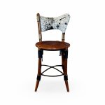 Cook Island Global Barstool with Leather Bindings - Image 3