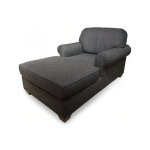 Thornton Transitional Rolled Arm Chaise Lounger - Image 3