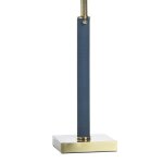 Foley Shagreen Pattern Table Lamp with Brass Accents - Image 4