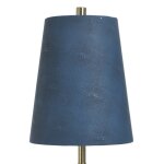 Foley Shagreen Pattern Table Lamp with Brass Accents - Image 5