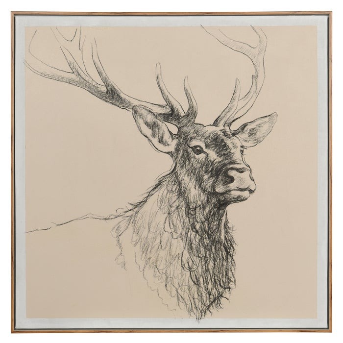 wi34228_lg Antler - Framed Oil Painting - Image 1