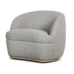 Sandie Modern 360-Degree Swivel Barrel Accent Chair - Image 2