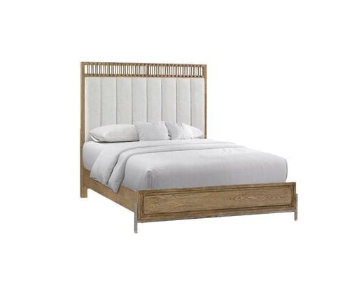 3098-105angle Allure Upholstered Strapped Panel Bed - Queen - Image 1