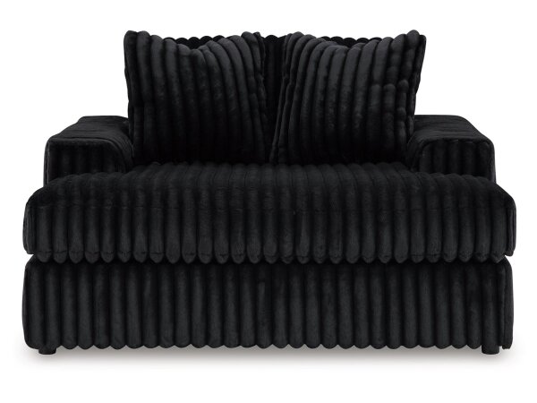 Midnight Oversized Corduroy Chaise - Image 4