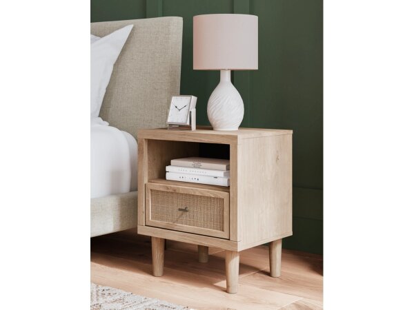 Cielden 21" 1-Drawer Charging Nightstand with USB Port - Image 2