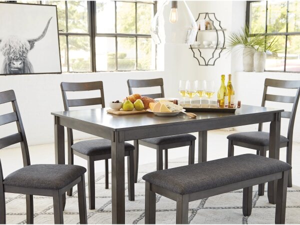 Bridson 6-Piece Dinette Chair and Bench Set - Image 6