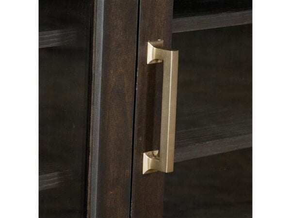 Linden 70" Four-Door Console with Glass Front Doors - Image 3