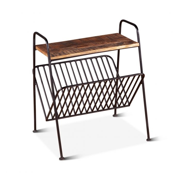 Wellyn 21" Rustic Magazine Rack