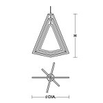 Gianna 13" Geometric Pendant Light - Image 2