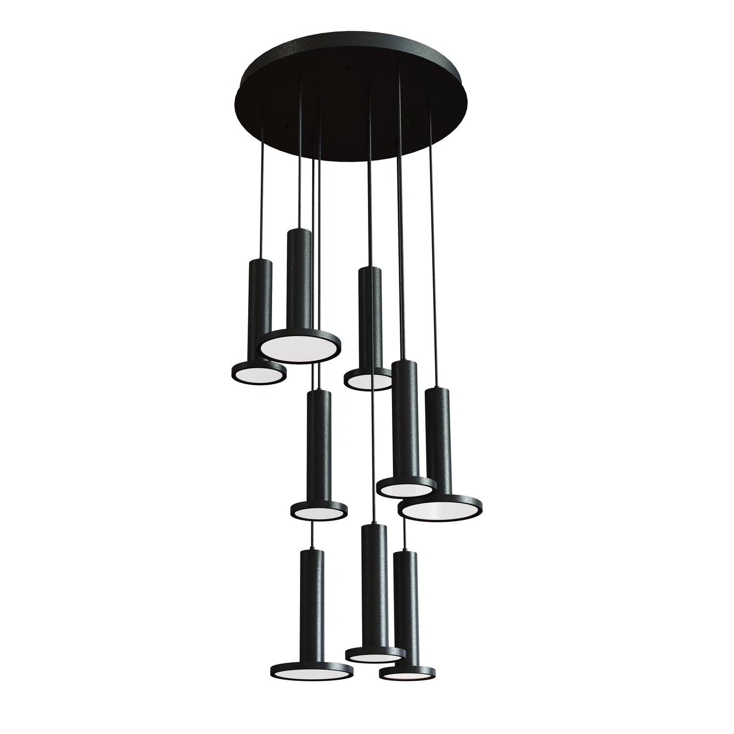 LNAP99L30D1BKRND9_SILO Luna 24'' Round, Multi-Port, LED Pendant - Image 1