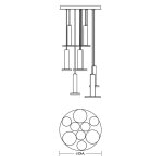 Luna 24'' Round, Multi-Port, LED Pendant - Image 3