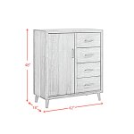 Melrioux Mid-Century Modern 4-Drawer Gentlemen's Chest - Image 10