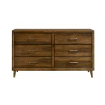 Melrioux Mid-Century Modern 6-Drawer Dresser - Image 9