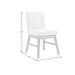 Melrioux Mid-Century Modern Upholstered Dining Side Chair - Image 10