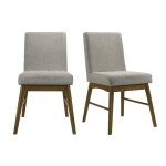 Melrioux Mid-Century Modern Upholstered Dining Side Chair - Image 3