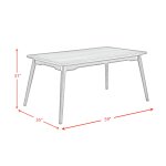 Melrioux Mid-Century Modern Rectangular Dining Table - Image 6