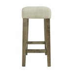 Oakland Bar Set with Table and Upholstered Stools - Image 8