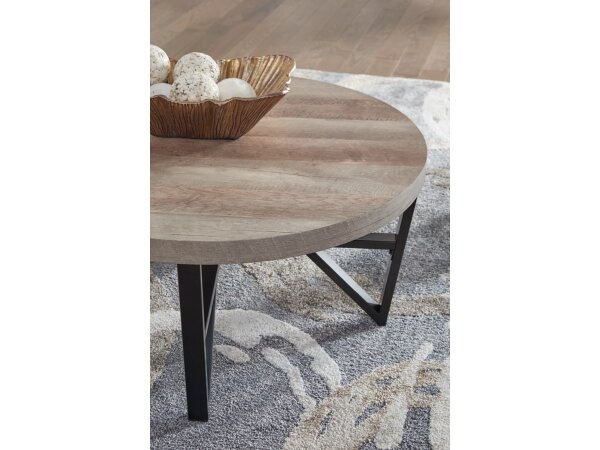 Deanlee Modern Farmhouse 3-Round Table Occasional Set - Image 4
