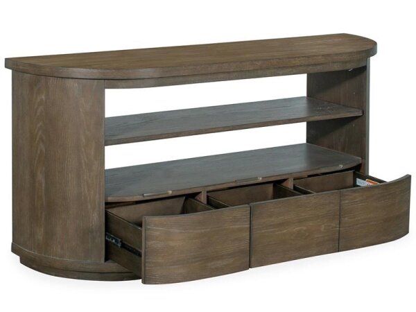 Demi Modern 3-Drawer Console Table | Mocha - Image 3