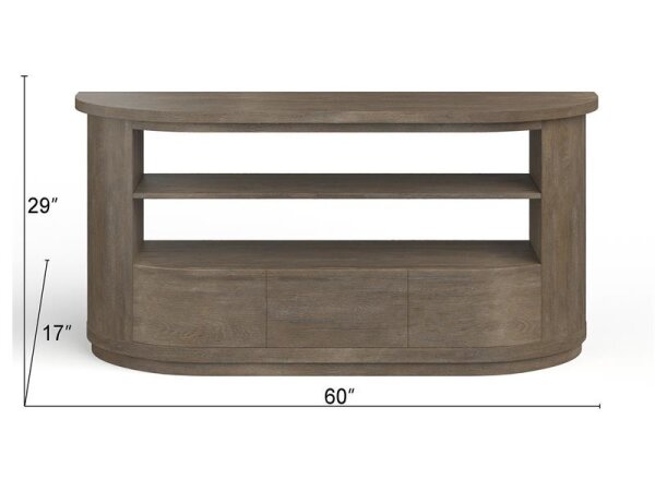 Demi Modern 3-Drawer Console Table | Mocha - Image 9