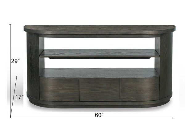 Demi Modern 3-Drawer Console Table | Espresso - Image 9