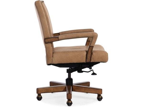 Traditional Leather Home Office Executive Swivel Tilt Chair - Image 2