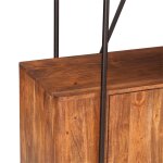 Verlana Modern 75" 4-Shelf Bookcase with Cabinets - Image 5