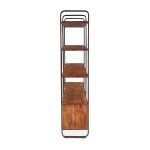 Verlana Modern 75" 4-Shelf Bookcase with Cabinets - Image 3