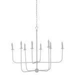 Lilliana Modern 8-Bulb White Chandelier - Image 2