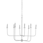Lilliana Modern 8-Bulb White Chandelier