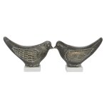 Coastal Brown Ceramic Set of Birds