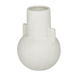 White Ceramic Minimalist Small Cosmo Vase