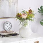 White Ceramic Minimalist Small Cosmo Vase - Image 2