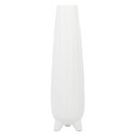 White Ceramic Handmade 26" Vase with Feet