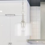 Brushed Nickel Simple Pendant Light - Image 2