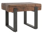 Rustic Reclaimed Wood Rectangular End Table