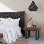 Rustic Reclaimed Wood Rectangular End Table - Image 4
