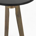 Leilani Accent Marble Top Table - Black - Image 2